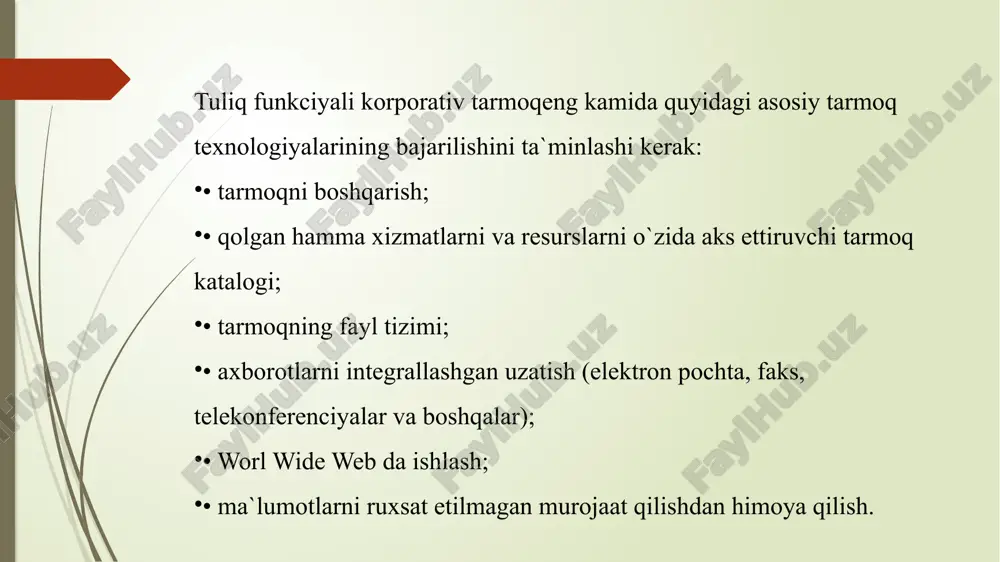 korporativ tarmoqlar - Page 5