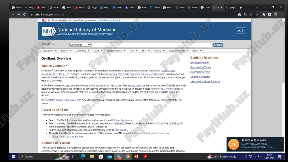 zamonaviy bioinformatsion bazalari - Page 5