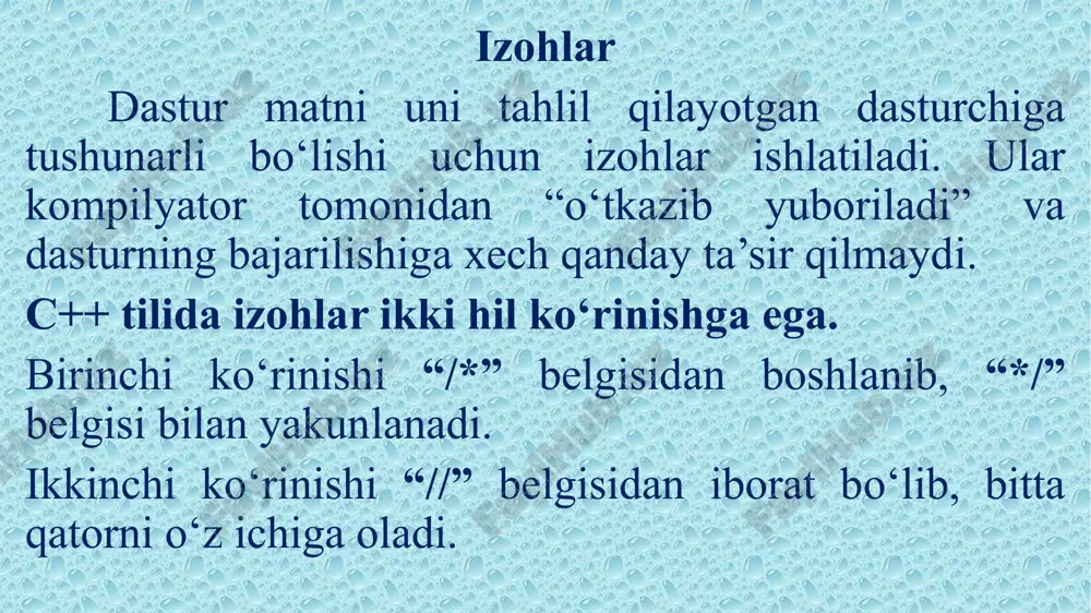 c++ dasturlashtilining asosiy konstruksiyalari va tizimdaqo’llash xususiyatlari - Page 5