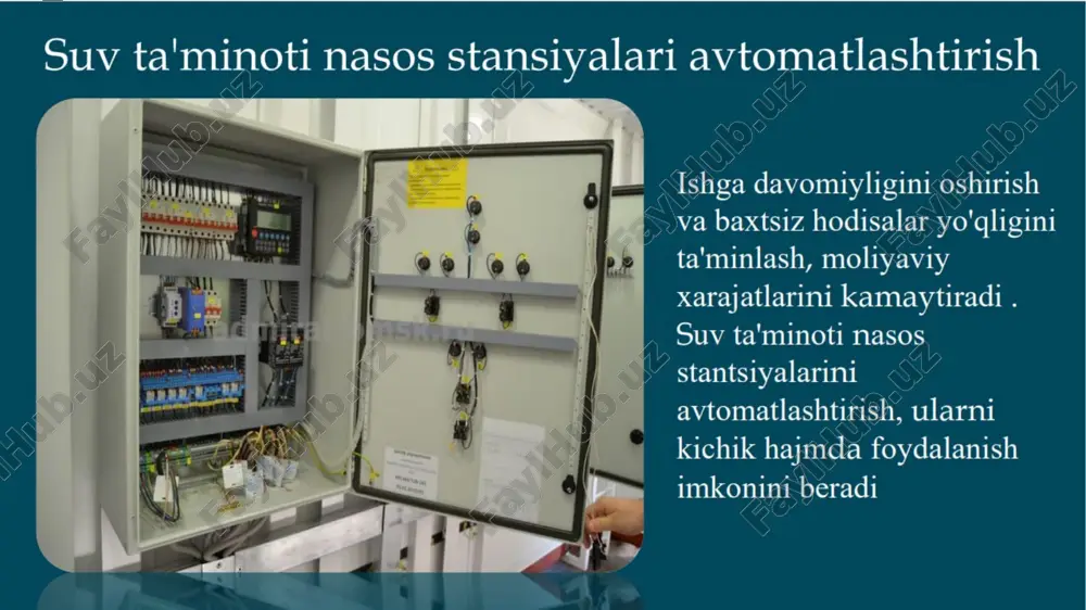 suv ta'minoti tizimida avtomatik boshqarish usullari - Page 5