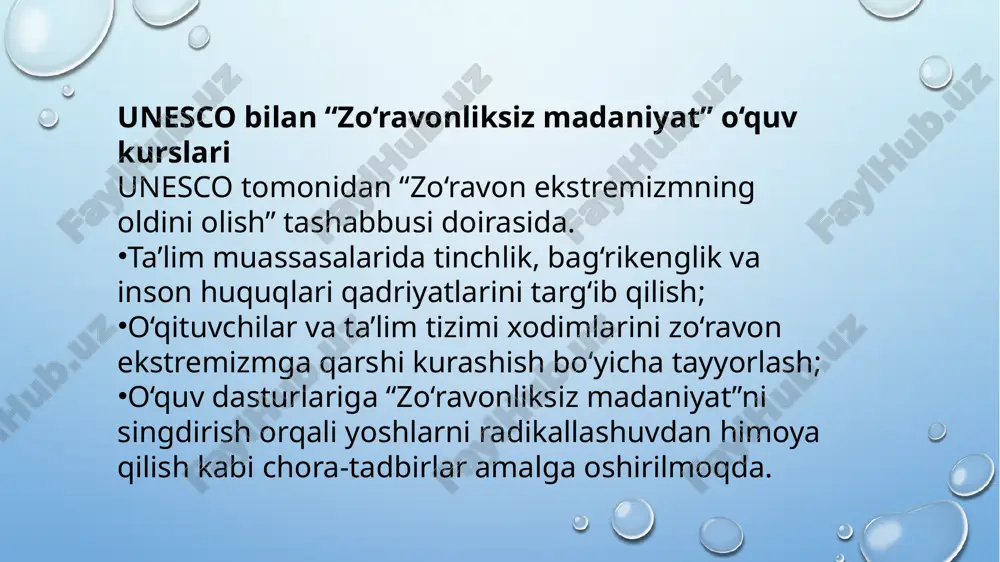 bmtning global antiterror strategiyasi va terrorizmga qarshichoralar - Page 5