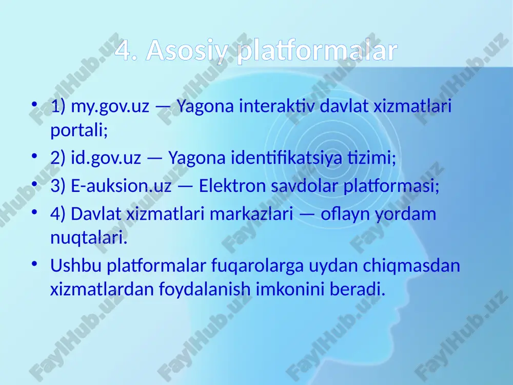 elektron davlat xizmatlarining fuqarolar hayotiga taʼsiri - Page 5
