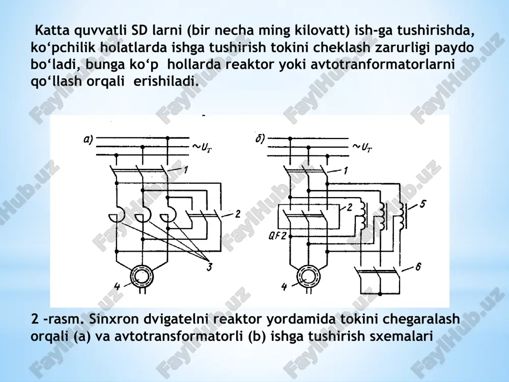 sinxronmashinani ishga tushirish va qaytarish - Page 5