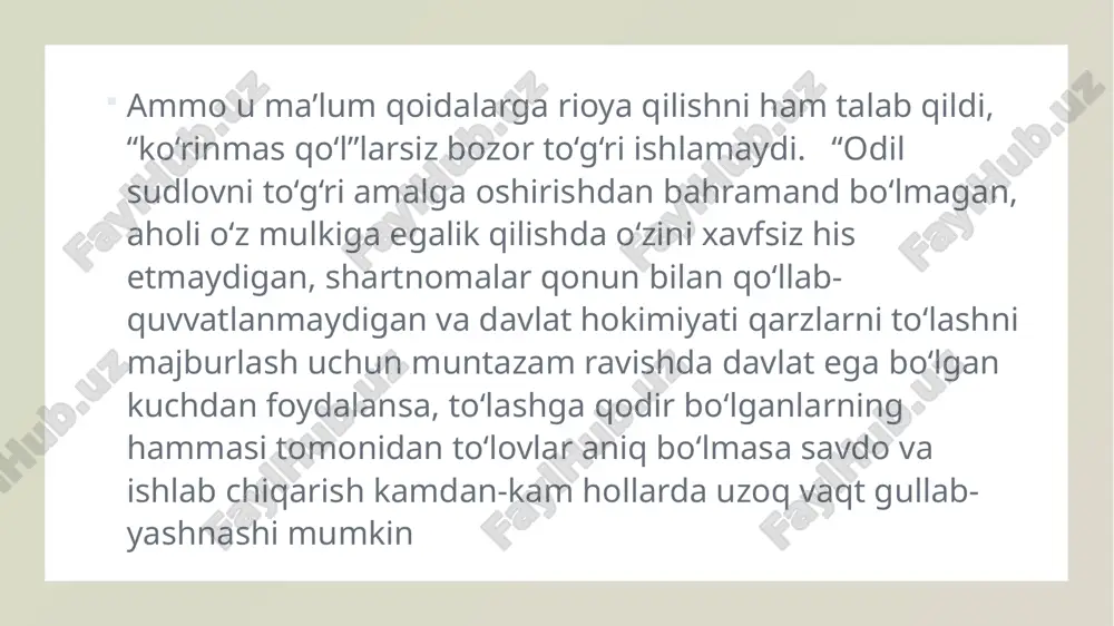 . oltin qoidaga ko‘ra : sen uchun boshqalar nima qilishini xohlasang , ularga ham shuni qil , va aksincha . deontologik yondashuvni qo‘llashda eng katta muammo qaysi vazifa , burch , qoida yoki tamoyilni afzal ko‘rishni hal qilishdir , chunki axloqiy dilemmalar tamoyillar ziddiyatida asoslanadi . kompaniyaning sodiqligi halollik , adolat , rahm-shafqat kabi boshqa qadriyatlar bilan to‘qnash kelishi mumkin . ikki mushkul imkoniyatdan birini tanlashdan boshqa iloj yo‘q holat . savol : misol uchun , siz “ oxirgi ishga qabul qilingan , birinchi bo‘lib ishdan bo‘shatiladi ” tamoyiliga asoslanib , qo‘l ostidgizdagi eng yaxshi xodimingizni , zo‘r xodimni ishdan bo‘shatishingiz kerak . tasavvur qiling , bu xodimning farzandi og‘ir kasal , u ishdan bo‘shasa tibbiy sug‘urtasini yo‘qotadi . boshqa xodim oilaviy majburiyatlari yo‘q , lekin u kompaniyada uzoq vaqt ishlagan va ayni paytda ajoyib xodim . eng axloqiy qaror qanday bo‘ladi ? deontologik yondashuvni qo‘llash bilan bog‘liq yana bir …