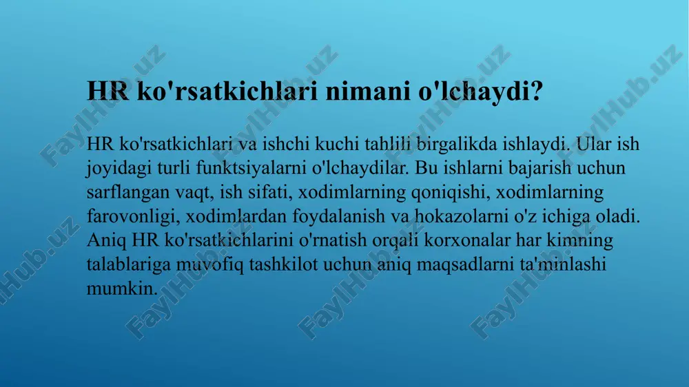 inson resurslari (hr) metrikalari - Page 5