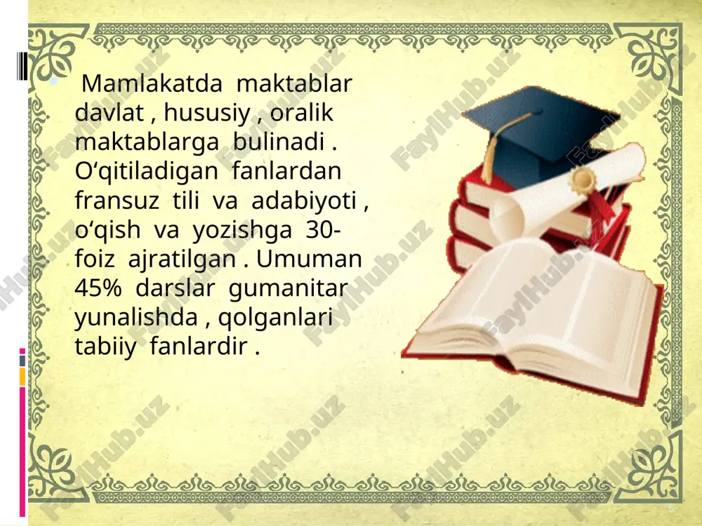 fransiyata’limtizimito’g’risida taqdimot materiallari - Page 5