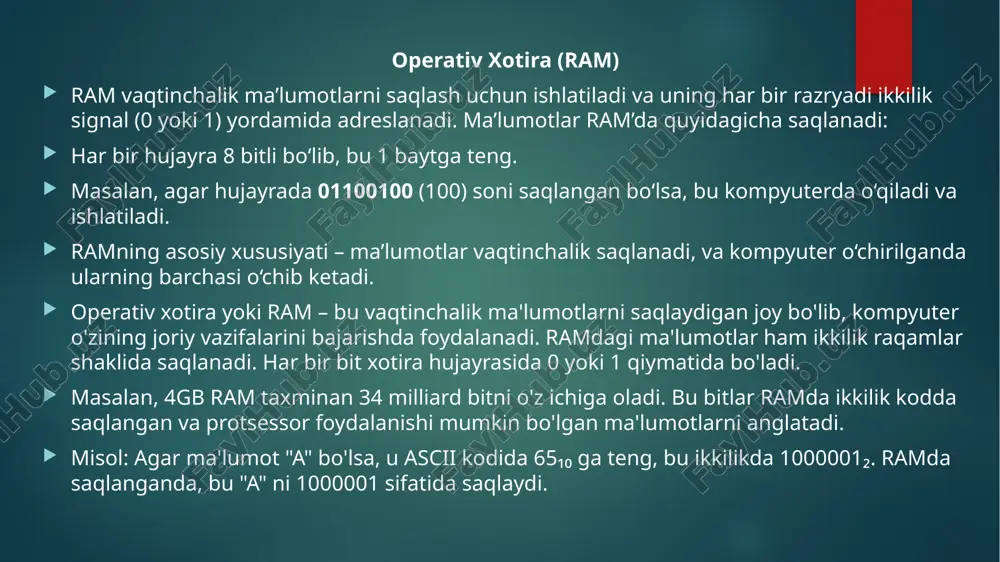 kompyuterning ichki kodlashtirish asosiy tushunchalari - Page 5