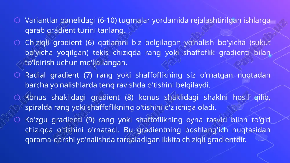 photoshopda gradientni hosil qilish - Page 5