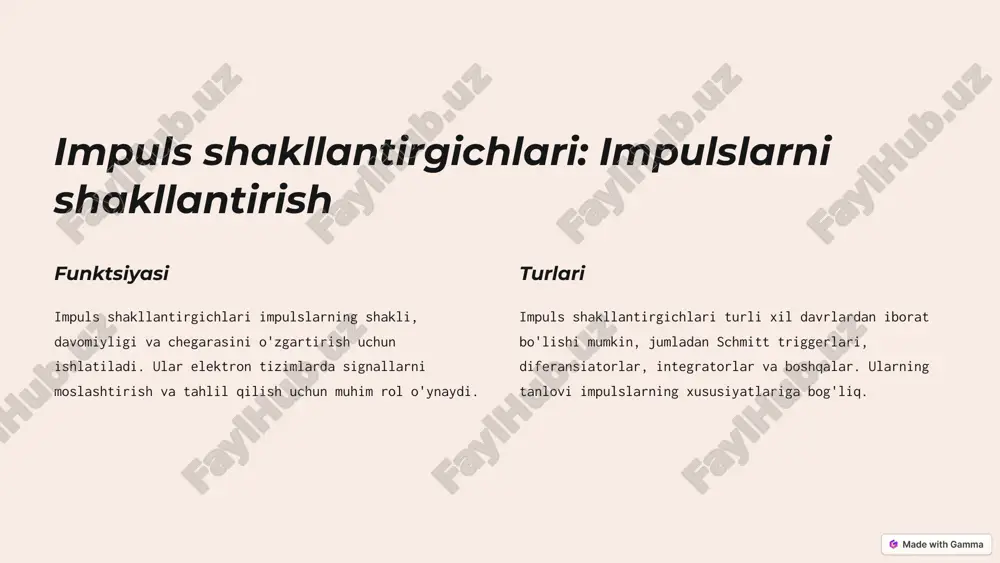 elektronika qurilmalarida impuls generatorlari va shakllantirgichlari - Page 5