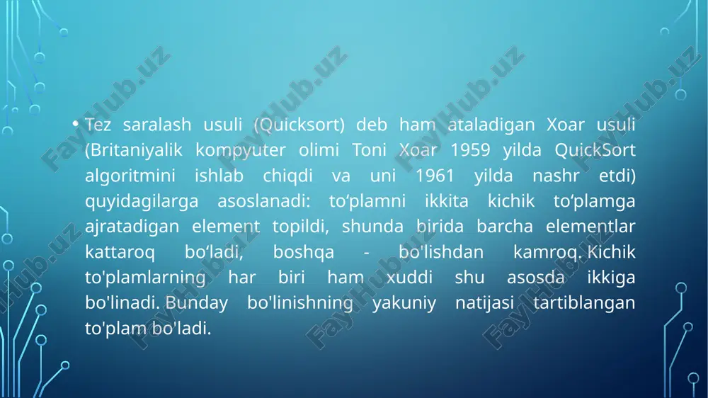 algoritm va ma`lumotlar strukturasi fanidankurs ishi - Page 5