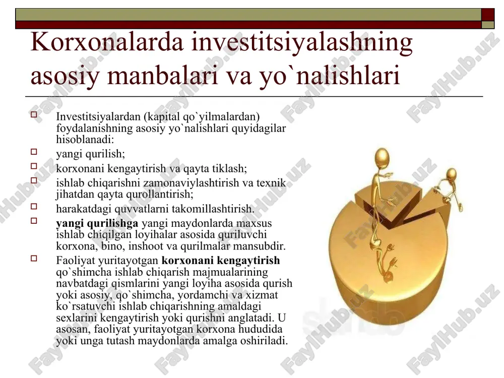 korxonaning investision faoliyati - Page 5