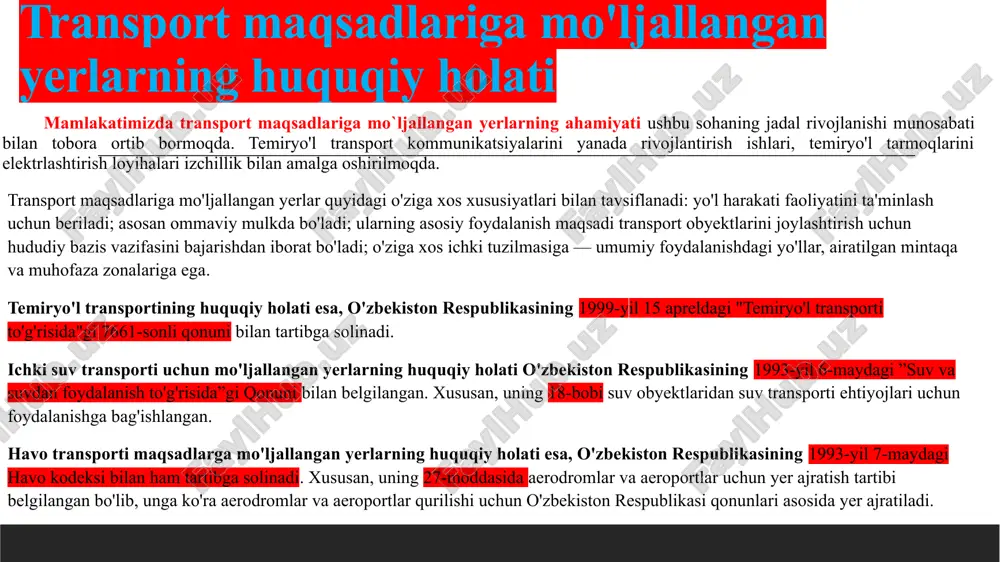 yerlarining huquqiy holati - Page 5