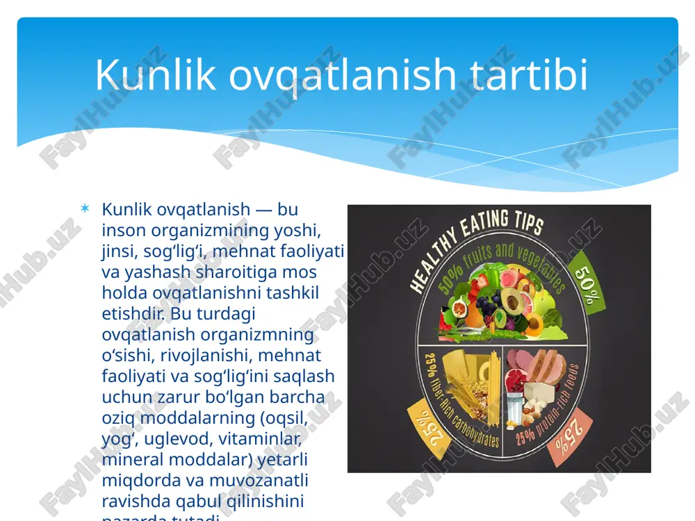 kunlik ovqatlanish metodlari - Page 5