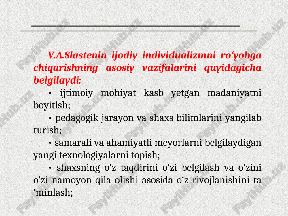 lar arziqulov d.n. kasbiy kamolotning psixologik o‘ziga xos xususiyatlari: psix.fan.nom. … diss. avtoref. – t., 2002. bim-bad b.m., petrovskiy a.v. obrazovanie v kontekste sotsializatsii // j. pedagogika. –m.,1996. - № 1. – s. 5. muslimov n.a. kasb ta’limi o‘qituvchisini kasbiy shakllantirishning nazariy-metodik asoslari: pedagogika fanlari doktori. ... diss. – t., 2007. – b.40-41. mitina l.m., kuzmenkova o.v. psixologicheskie osobennosti vnutrilichnostnix protivorechiy uchitelya // j. voprosi psixologii. – m.,1998. - № 3. – s. 3-16.