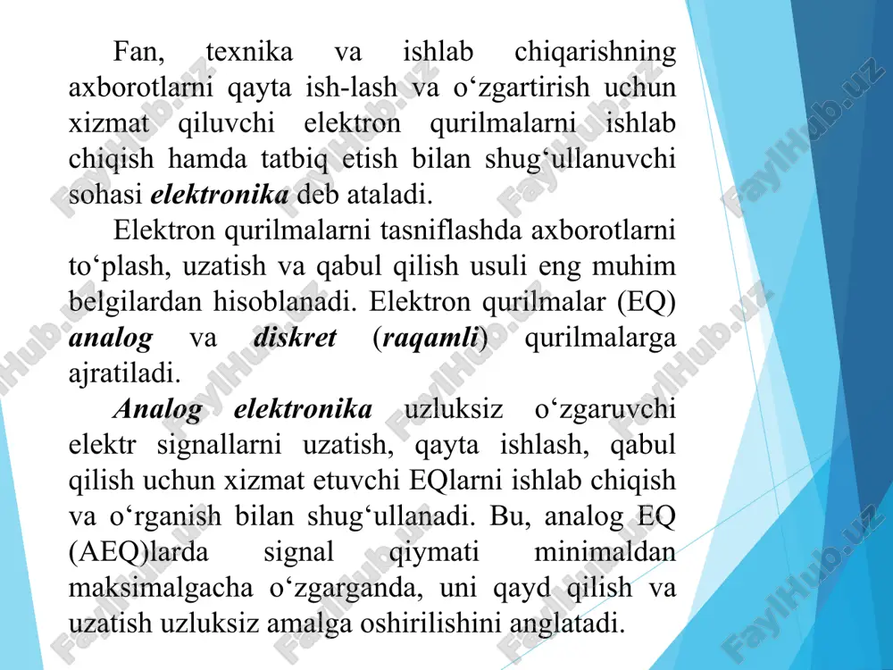 i ishlab chiquvchi bo‘limi sxemotexnika deb ataladi. mikrosxemotexnika deb, elektronikaning imslarda va ular asosidagi realarda ishlatiladigan elektr va tuzilma sxemalarini ishlab chiqish, tadqiq etishlar bilan shug‘ullanidigan bo‘limiga aytiladi. zamonaviy imslar murakkab elektron qurilmadir, shuning uchun ularni sxemotexnik ifodalashning ikki usuli mavjud: – elektr sxema ko‘rinishida ifodalanish bo‘lib, u o‘zaro ulangan alohida komponentalar (tranzistorlar, diodlar, rezistorlar va boshqalar) dan tashkil topadi. – tizim sxema ko‘rinishida ifodalanish bo‘lib, u aislarda analog kaskadlarni ulanishidan yoki rislarda alohida mantiq elementlar va triggerlarning ulanishidan iborat. ushbu kaskadlar va elementlar analog (kuchaytirish, filtrlash va boshqa) yoki elementar mantiqiy (ham-emas, yoki-emas va boshqa) operatsiyalarni bajaradi. bu operatsiyalar yordamida har qanday analog, analog-raqamli va raqamli funksiyalarni amalga oshirish mumkin. diskret sxemotexnikaga elektr sxemalar uchun sxemotexnik yechimlar soddaligi va qimmat aktiv elementlarni minimal ishlatish, ajratuvchi kondensator, transformator va boshqalardan keng foydalanish xosdir. integral sxemotexnikada barcha elementlar yagona kristall-da shakllantirilgani sababli, ularning qiymati elementlar narxi bilan emas, balki kristall narxi …