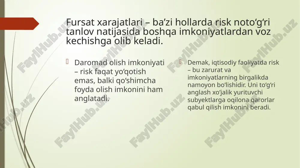 iqtisodiy faoliyatdagi risk - Page 5