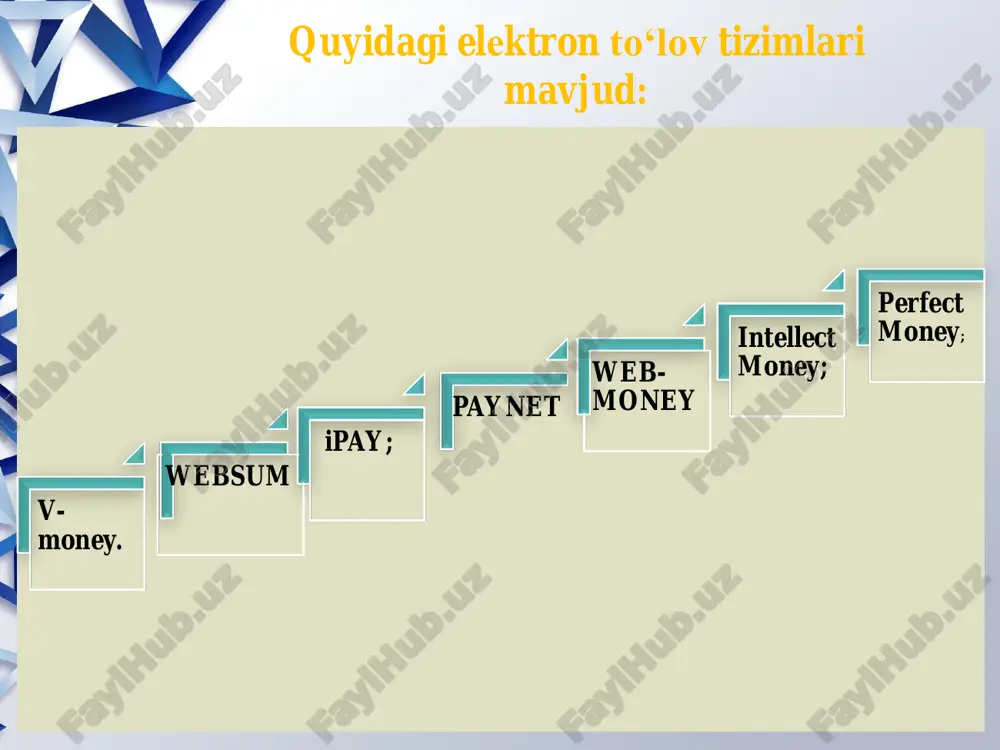 internet to'lov tizimlari tahlili - Page 5