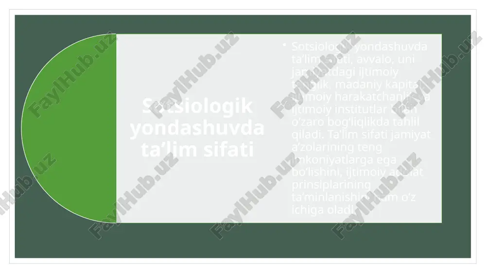 ta'lim sifati sotsiologik muommosi - Page 5