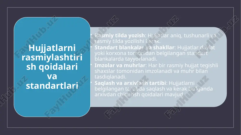 rasmiylash huujjatlarini ishlab chiqish - Page 5