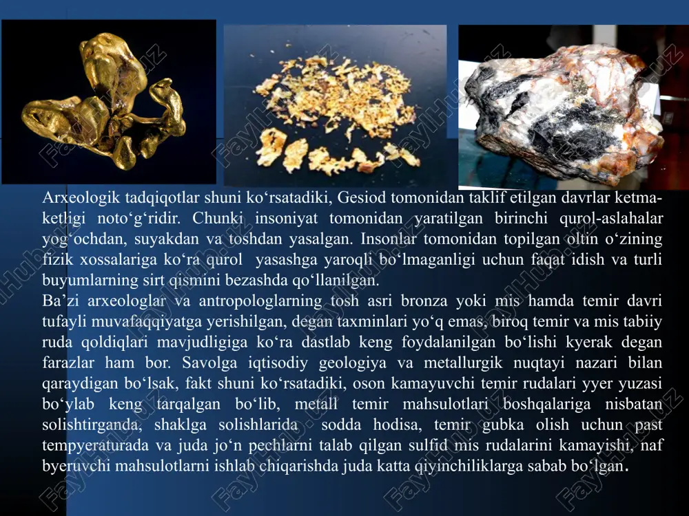 metallurgiyaning rivojlanishi tarixi - Page 5