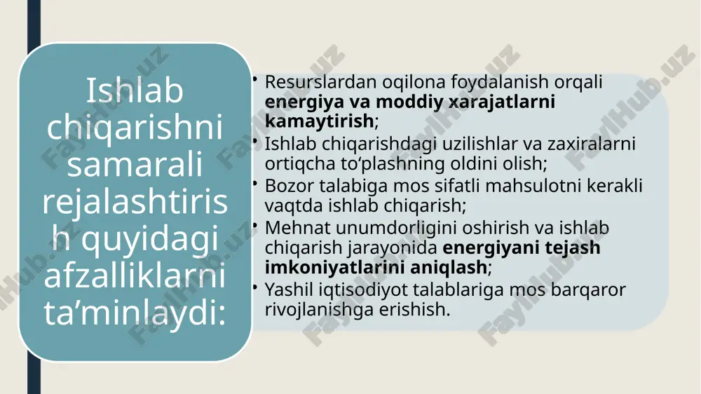 ishlabchiqarishni rejalashtirish - Page 5