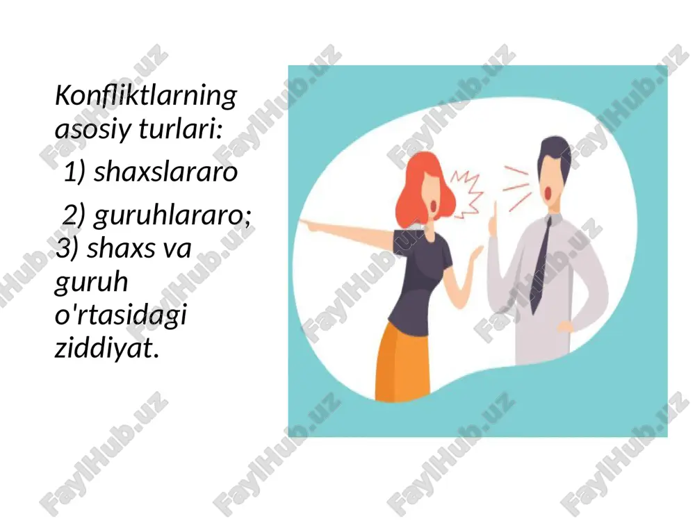 kontseptsiya ijtimoiy kelishmovchilikni oldini olish va hal qilish istagini o'z ichiga oladi.ammo zamonaviy to'qnashuvlar, eng muhimi, konstruktivlik etishmasligini namoyish etadi. shu sababli, konfliktologik shaxs tushunchasi nafaqat muammoni maqbul echish sharti sifatida, balki har bir zamonaviy shaxsning ijtimoiylashuvidagi eng muhim omil rolida ham ko'rib chiqiladi. kognitiv kognitiv yondashuvda ishtirokchilarning bir-biriga nisbatan bilim yoki aqliy munosabatlari asos qilib olinadi. shunday qilib, dushmanlik, albatta, qiziqish farqini keltirib chiqarmaydi. umumiy maqsadlar raqiblar o'rtasidagi kelishmovchilikni tinch yo'l bilan hal qilishga yordam beradi. hammasi muammolarni engishga yordam beradigan ijtimoiy munosabatlarning shakllanishiga bog'liq. konfliktlar insonning jamiyatdagi hayoti va uning boshqa odamlar bilan munosabatining ajralmas qismidir. mojarolar hamma joyda paydo bo'ladi va har birimizni har qanday joyda kutishimiz mumkin: ishda, ofisda, maktabda yoki kollejda, do'konda yoki jamoat transporti va hatto uyda. mojaroli vaziyatlarni tan olish va ularni zararsizlantirish qobiliyati har qanday odam uchun juda muhim mahoratdir. konfliktologiya bo'yicha taqdim etilgan treningning keyingi darslarida biz, albatta, nizolarning sabablari va …