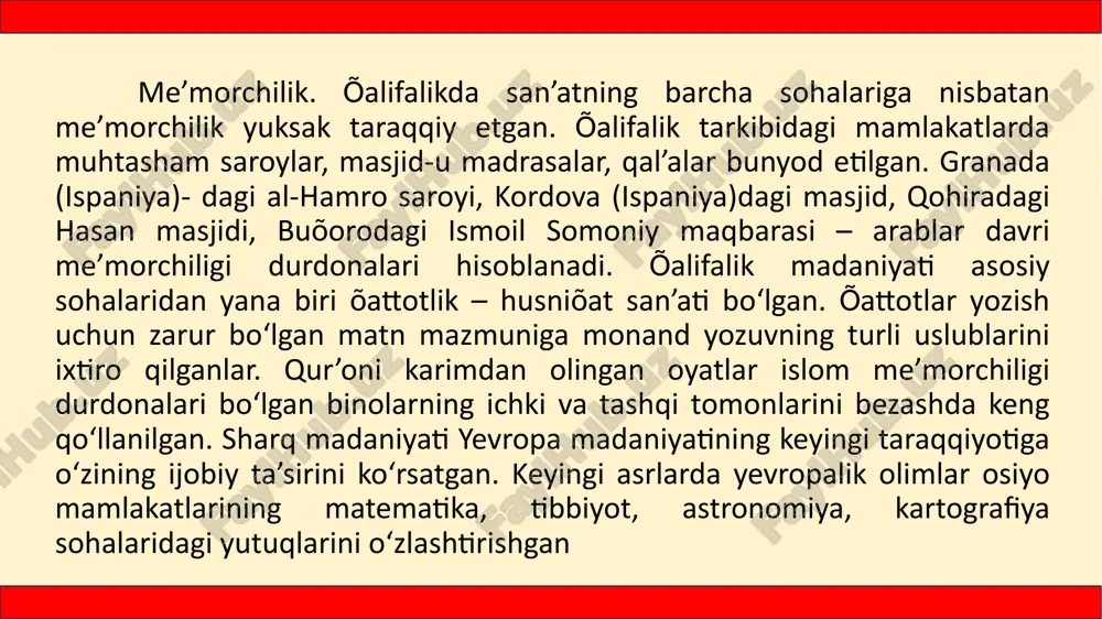 osiyo mamlakatlari madaniyati - Page 5