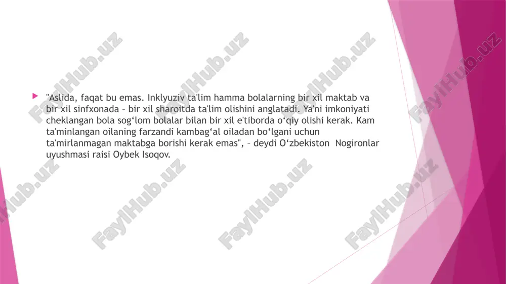 inkluziv ta'limni joriy qilishning maxsus ta'lim muassasalarida ta'lim-tarbiya - Page 5