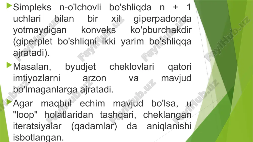 chiziqli dasturlash masalalarini yechishda simpleks usul algoritmi va uning tahlili - Page 5