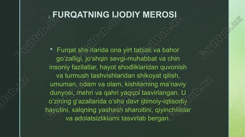 furqat hayoti va ijodi - Page 5