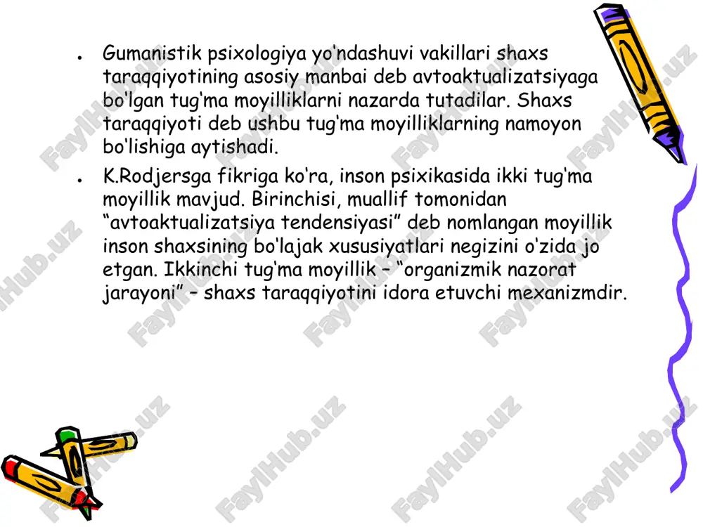 li. mazkur nazariyalar muayyan darajada o‘xshash bo‘lsalarda, ularning har birini o‘ziga xos jihatlari mavjud. respondent xulqning ikki ko‘rinishi farqlanadi: 1. shartli reflektor 2. shartsiz reflektor. qo‘llab-quvvatlanish respondent xulq shakllanishiga, respondent xulq saqlanishiga mas’uldir. operant xulq – bu turli vaziyatlar o‘rtasidagi aloqalarni kashf etishga qaratilgan tevarak olam bilan faol eksperimentlar o‘tkazish jarayonida organizm tomonidan ishlab chiqilgan xatti-harakatlardir. operantlar – bu ular paydo bo‘lishiga sabab bo‘ladigan dastlabki stimullar bo‘lmagan ixtiyoriy xatti-harakatlar. agar operant xulq oqibatlari organizmga yoqadigan bo‘lsa, unda ushbu xulqni namoyon qilish ehtimoli ortib boradi. masalan, tushlikka bironbir xali yo‘lingiz tushmagan kafega borgan bo‘lsangiz va ular tomonidan tayyorlangan taom ta’bingizga o‘tirgan bo‘lsa o‘sha joyga yana bir bor kelishingiz ehtimoli kuchayadi. skinner o‘zining ko‘plab tajribalari asosida quyidagi xulosalarni chiqargan: 1.operant xulq o‘rganish davomida shakllanadi 2.operant xulq: sinovlar va xatolar yo‘li bilan; reaksiyalarni hosil qilish yo‘li bilan; kuzatuv yo‘li bilan – shakllanadi. 3. operant xulq paydo bo‘lishiga qo‘llab-quvvatlash mas’uldir. qo‘llab-quvvatlash — xulqdan keyin …