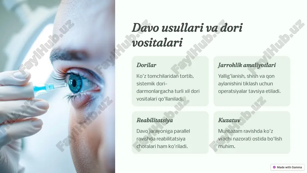 uveitlarda ko`rish pasayishi va ko`rlikning profilaktikasi - Page 5