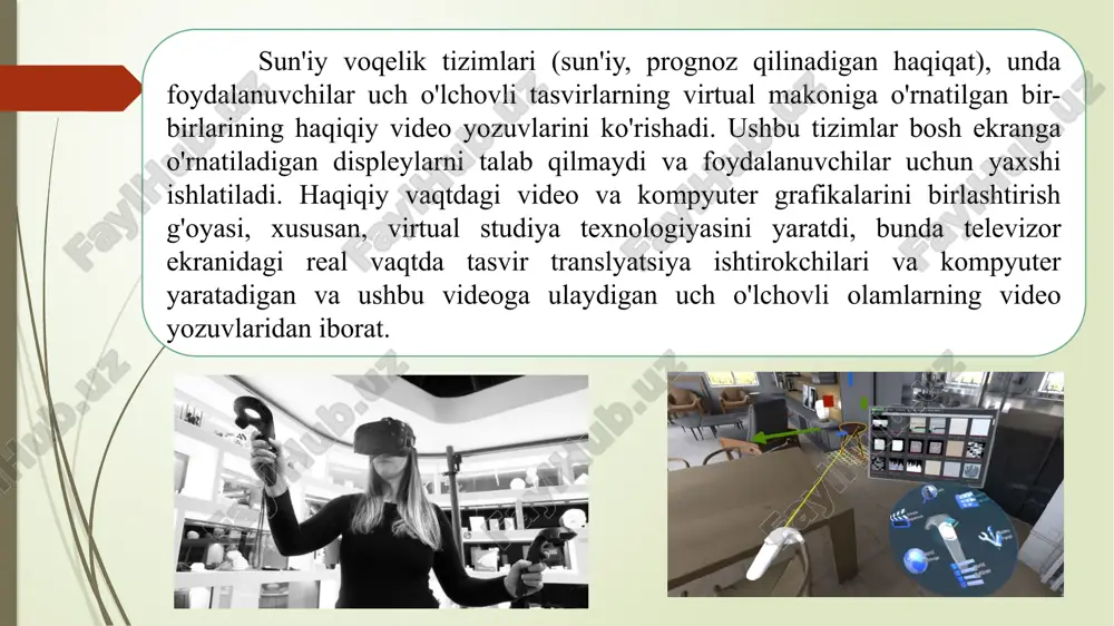 virtual haqiqat (vr) texnologiyasi - Page 5