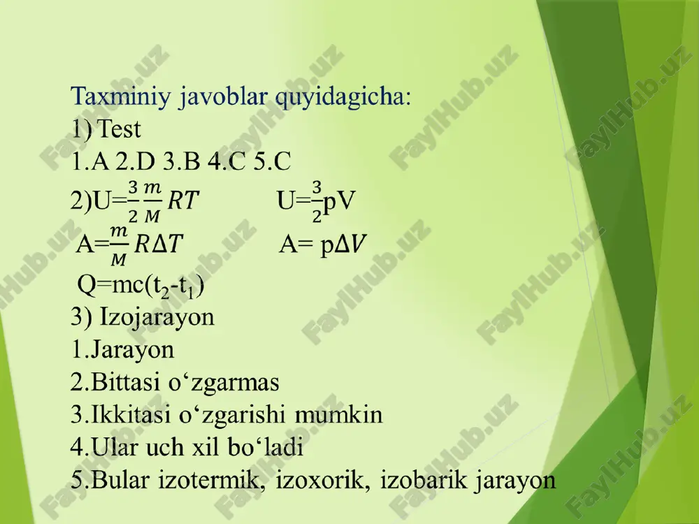 termodinamikaning birinchi qonuni - Page 5