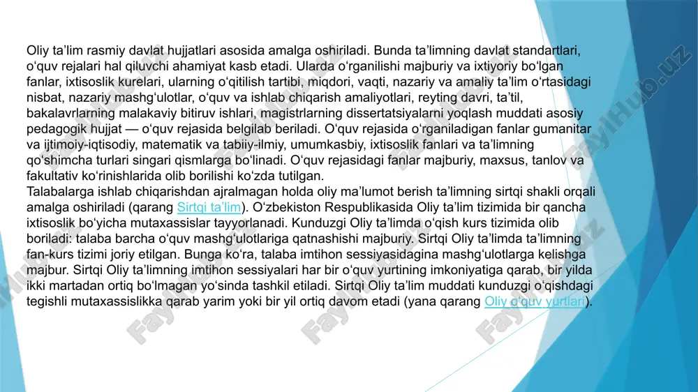 ngi bosqichga koʻtardi. undan koʻzlangan asosiy maqsad — mamlakatimiz sanoat tarmoqlari uchun yuqori malakali muhandis-texnik kadrlar tayyorlashni takomillashtirish, oliy va kasb-hunar taʼlimini oʻqitish shakllarini ishlab chiqish, ilgʻor pedagogik va axborot texnologiyalari, fan va texnikaning soʻnggi yutuqlarini oʻquv jarayoniga joriy etishdir. bundan tashqari, bdtu bilan qoʻshma taʼlim dasturlarini yaratish, bakalavriat taʼlimining tegish­li yoʻnalishlari va magistratura mutaxassisliklari boʻyicha darslik, oʻquv qoʻllanma va materiallar nashr etish, oʻquv-uslubiy ishlarning sifati va darajasini oshirish, taʼlim va fan uygʻunligiga erishish kabi bir qator masalalarda birgalikda faoliyat yuritishga kelishib olindi. bugungi kunda bu boradagi oʻzaro hamkorlik muvaffaqiyatli davom etmoqda davlatimiz rahbarining 2019-yil 1-avgustda belarus respublikasiga rasmiy tashrifi chogʻida kengaytirilgan tarkibdagi ikki tomonlama muzokaralar doirasida taʼlimga oid hujjatlarni oʻzaro tan olish toʻgʻrisida ham bitimlar, ilmiy-texnika, lt sohalari, mintaqalararo hamkorlikka oid koʻplab hujjatlar imzolangan edi. muzokaralar chog‘ida oliy ta’lim tizimida hamkorlik aloqalarining istiqbollari, shu jumladan ta’lim muassasalalarining bevosita aloqalarini rivojlantirish masalalari muhokama etildi. shuni ta’kidlash joizki, hozirda respublikamizning bir …