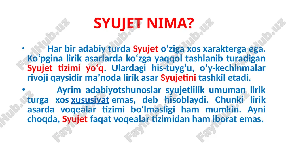 . erkinjon indamadi. shu havoda yomg‘irda ivib maktabga borishga sira oyog‘i tortmadi. qani endi, issiqqina uyda maza qilib derazadan ko‘chani tomosha qilib o‘tirsa!” farhod musajon, “yomg‘ir” hikoyasidan 1. qaysi parchada voqealar ishtirokchi – birinchi shaxs nomidan, qaysi parchada esa “begona” – uchinchi shaxs nomidan bayon qilinyapti? 2. qaysi parchada biz voqealarni aytib berayotgan hikoyachi – roviyning voqealarga, boshqa ishtirokchilarga munosabatini sezishimiz mumkin? 3. qaysi parchada hikoyachi – roviy voqealarga aralashmaydi? 4. voqeaning birinchi shaxs va uchinchi shaxs nomidan bayon qilinishida yana qanday farqlarni sezdingiz? qissa nima? qissa — badiiy adabiyotda epik janr turlaridan biri. gʻarbiy yevropa va amerika adabiyotida povest maʼnosidagi qissa tushunchasi yoʻq, nasrning romandan boshqa barcha janrlari «novella» termini orqali ifodalanadi. qissa, odatda, bir va bir necha shaxslar taqdiriga oid turli voqealarni oʻziga asos qilib olishi bilan epik turning hikoya, hajmi va mazmunining nisbatan cheklanganligi bilan romandan farq qiladi. qissa hayot murakkabliklarini hikoyaga nisbatan kengroq, xarakter hamda voqelik …