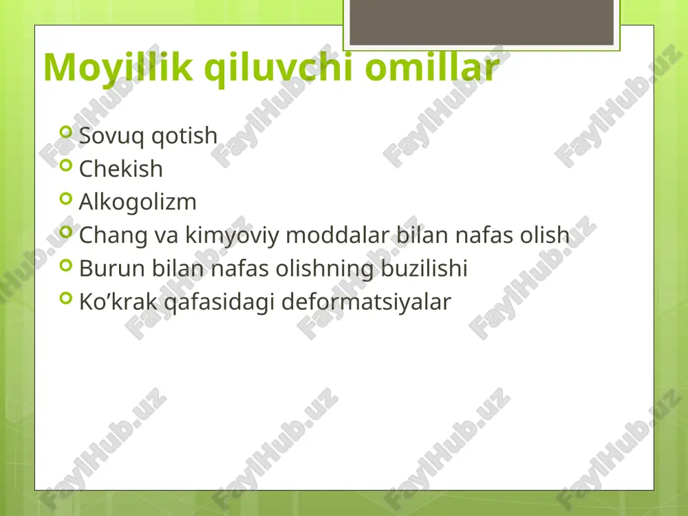 o’tkir va surunkali bronxitlar - Page 5