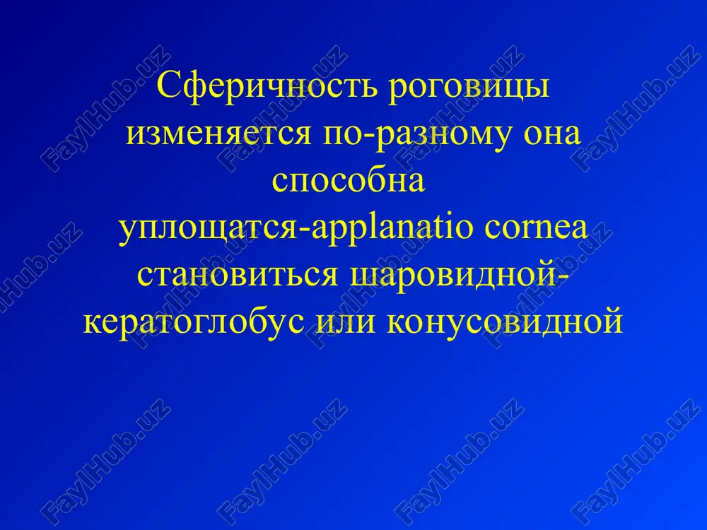 gko soskablivaetsya ostroy lojechkoy. aspergillez (2 formi): 2) yazvennaya forma protekaet ochen tyajelo s yavleniyami razdrajeniya glaza i gipopionom. chasto zakanchivaetsya pan- ili endoftalmitom. infiltrat sero-belogo ili jelto-belogo tsveta s suxoy kroshkovidnoy poverxnostyu, legko soskablivaetsya, okrujen demarkatsionnoy borozdoy. razvivaetsya yazva poxojaya na polzuchuyu, ottorjenie infiltrata, ostaetsya intensivnoe pomutnenie. aktinomikoz: poverxnostnoe porajenie- na rogovitse obrazuetsya infiltrat ili yazva v vide belogo pyatna s melkozernistimi krayami. glubokoe porajenie- kartina napominaet diskovidniy keratit. chasto gipopion. kandidamikoz glubokaya torpidnaya yazva s utolshennimi krayami, inogda pokrita suxoy, s trudom otdelyaemoy membranoy. trixomikoz- poverxnostnie tochechnie erozii rogovitsi. blastomikoz yazvi ili stromalniy keratit s glubokoy i povishennoy vaskulyarizatsiey rogovitsi. streptotrixoz- stromalniy, yazvenniy ili gummozniy keratit. lechenie: flukonazol 2 mg/ml-glaznie kapli pimafutsin- suspenziya 5% klotrimazol 1% v araxisovom masle itrakonazol- vnutr amfoteritsin v- 0,075-0,1 mg/ml v perednyuyu k.g. 1-3r. metodi issledovaniya rogovitsi v diagnostike zabolevaniy rogovitsi primenyayut sleduyushie metodi issledovaniy:1.serologicheskie metodi 2.tsitologicheskie metodi 3.immunologicheskie metodi serologicheskaya diagnostika vklyuchaet …
