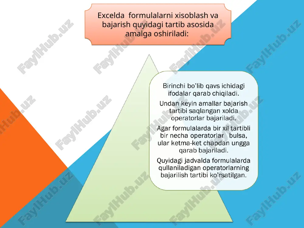 excel dasturida formula bilan ishlash excel dasturida iqtisodiy masalalarni yechish - Page 5