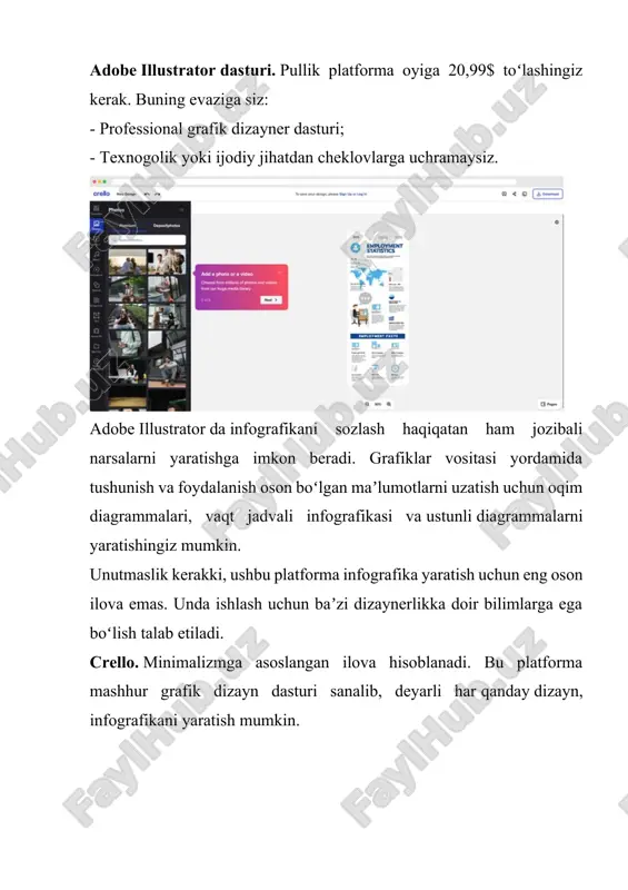 infografika va uni yaratuvchi platformalar bilan ishlash - Page 5