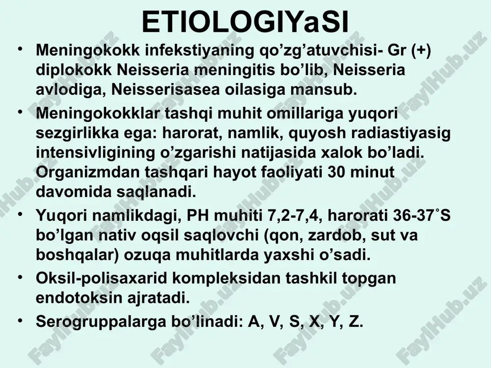 tika maqsadida 1,5 - 3,0 ml dozada normal immunoglobulin yuboriladi. bemorlar tuliq tuzalgandan so’ng kasalxonadan chiqariladi. aktiv immunizastiya uchun vakstina yuboriladi: a-vakstina (rossiya),v-vakstina, vamegoc bs (kuba), divalent “meningo a+s” franstiya. e’tiboringiz uchun rahmat! buxti yukk