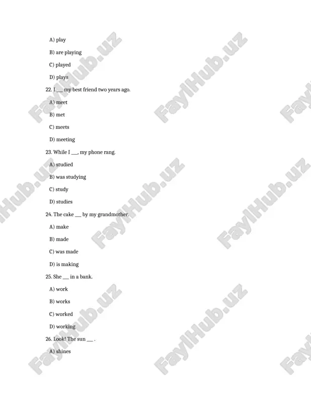 40 multiple choice grammar tests - Page 5