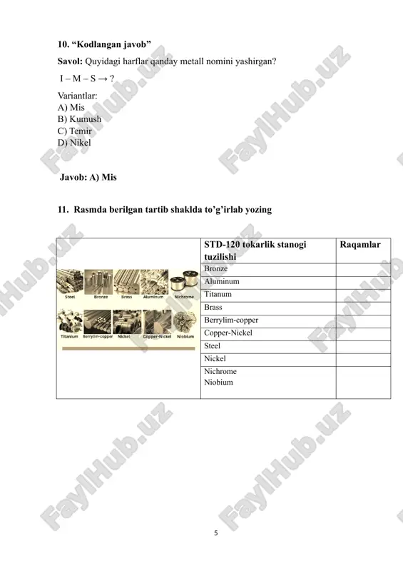 texnologik talim metodikasi - Page 5