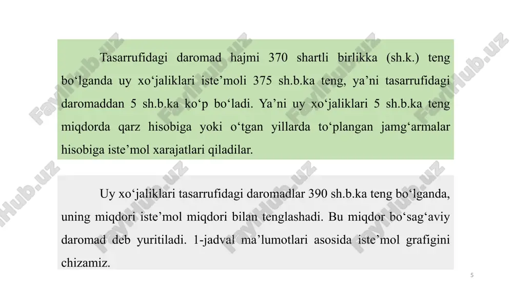 yilgan aktivlar hisoblansa, iqtisodiy mohiyatiga ko‘ra investitsiyalar yangi korxonalar qurish, uzoq muddat xizmat ko‘rsatuvchi mashina va asbob-uskunalarni yakuniy sotib olishga hamda shu bilan bog‘liq bo‘lgan aylanma kapitalning o‘zgarishiga ketgan xarajatlardir. shuningdek investitsilar tarkibiga uy-joy qurilishiga ketgan xarajatlar ham kiritiladi. 18 investitsiyalarning turli guruhlash mumkin. makroiqtisodiy tahlilda eng ko‘p duch kelinadigan guruhlashda investitsiyalar investitsiyalash obyektiga ko‘ra uch turga bo‘linadi. 1. ishlab chiqarish investitsiyalari; 2. tovar-moddiy zahiralariga investitsiya; 3. uy-joy qurilishiga investitsiya. 19 investitsiyalar – asosiy va aylanma kapitalni qayta tiklash va ko’paytirishga, ishlab chiqarish quvvatlarini kengaytirishga qilingan sarflarning pul shaklidagi ko’rinishidir. u pul mablag’lari, bank kreditlari, aktsiya va boshqa qimmatli qog’ozlar ko’rinishida amalga oshiriladi. nominal investitsiya pul mablag’lari ko’rinishidagi investitsiya real investitsiya pul mablag’lariga sotib olish mumkin bo’lgan investitsion resurslar 20 investitsiyalarning manbalaridan biri bo’lib aholi keng qatlamlarining jamg’armalari hisoblanadi. shuningdek, iqtisodiyotda faoliyat yurituvchi sanoat, qishloq xo’jalik va boshqa korxonalar jamg’armasi ham investitsiya manbai bo’lib hisoblanadi. investitsion faoliyat investitsiyalarni ro’yobga chiqarish …