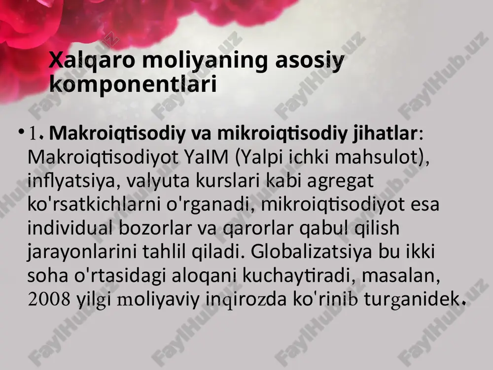 xalqaro moliyaning iqtisodiy munosabati - Page 5