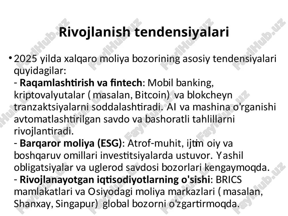 xalqaro moliya bozorining rivojlanish usullari - Page 5