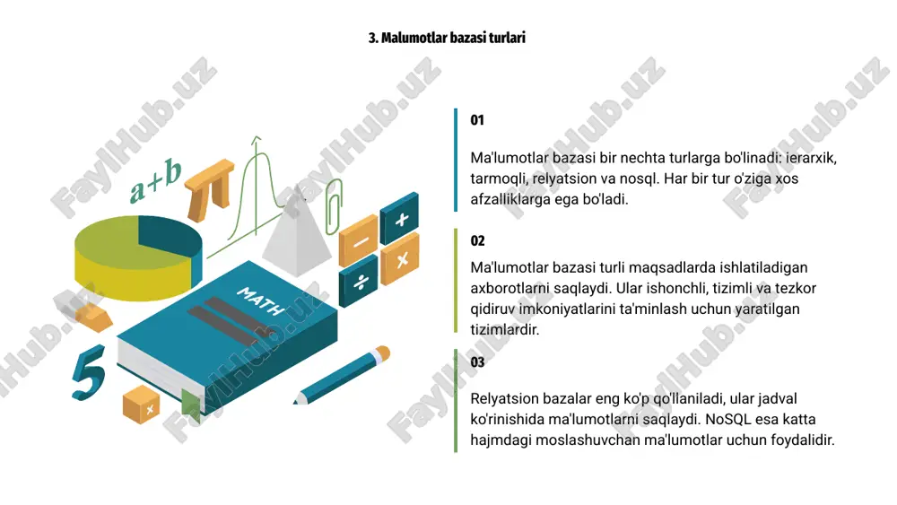malumotlar bazasi va ularning turlari - Page 5