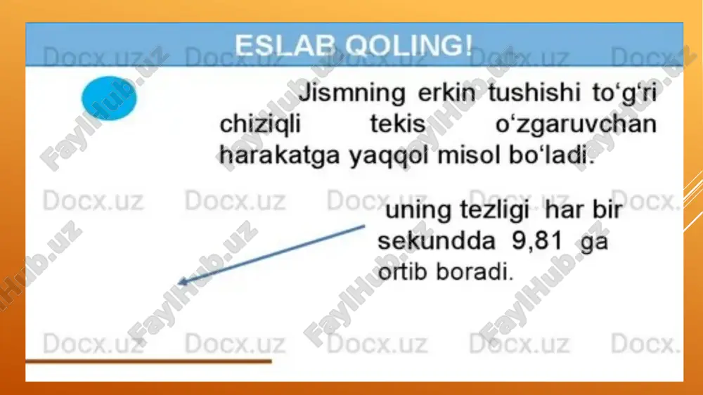 erkin tushish tezlanishi - Page 5