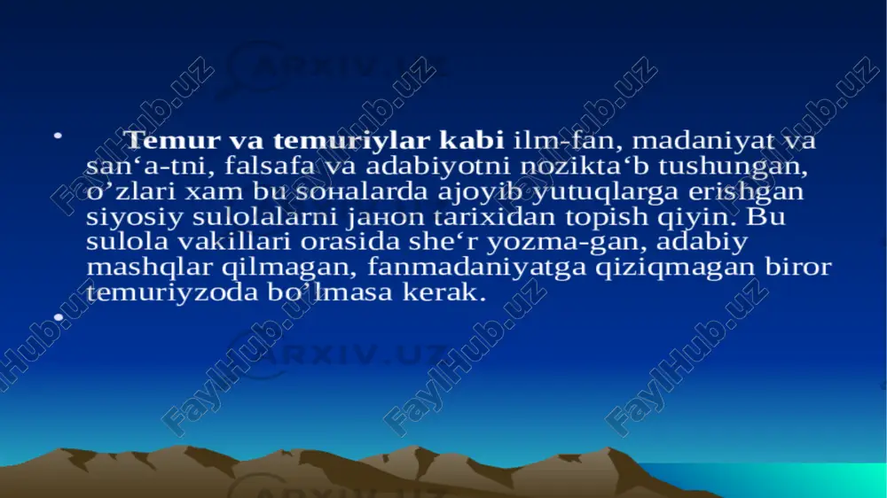 amir temur davrida o‘zbek davlatchilig. temur to‘zuklari va hozirgi zamon - Page 5
