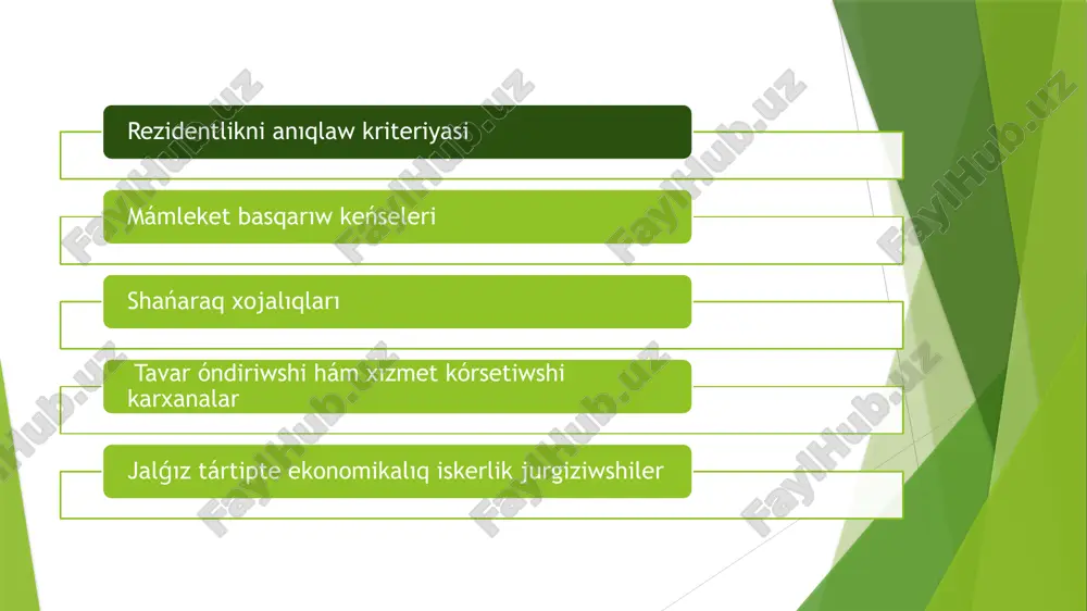 r ushın salıqlar hám x. k.). ónimge salıq - óndiriwshi birliklerdiń tavar yamasa xızmetti basqa institutsional birliklerge satıw (yamasa beriw hám almaslaw ) waqtında tolıqnatuǵın salıq bolıp, tavar hám xızmettiń muǵdarına salıstırǵanda anıqlanadı hám ol ámeliyatda qıysıq salıq dep da júritiledi. subsidiyalar - mámleket tárepinen institutsional birliklerge islep shıǵarıw iskerligin júrgiziw, shetke tavar hám xızmetti satıw hám basqa xızmetlerindegi ǵárejetlerin bólekan oraw ushın tolıqnatuǵın hám qaytarıp alınbaytuǵın tólewlerden ibarat. islep shıǵarıw ushın subsidiyalar - institutsional birliklerdiń málim bir ekonomikalıq iskerlik menen shuǵıllanganliklari ushın mámleketten alǵan tólewlerinen ibarat. ónim ushın subsidiyalar - mámleket tárepinen institutsonal birliklerge islep shıǵarǵan tovarları yamasa kórsetken xızmetleriniń hár bir birligine salıstırǵanda beriletuǵın tólewlerden ibarat. import subsidiyasi - mámleket tárepinen institutsional birliklerge olardıń rezident birliklerge import ónimin etkazish yamasa xızmetin atqarǵan waqıtlarında beriletuǵın tólewlerden ibarat. eksport subsidiyasi - mámleket tárepinen institutsional birliklerge olar tavar yamasa xızmetlerdi kirip etkenlerinde beriletuǵın tólewlerden ibarat. institutsional birlik tómendegi belgilerge ıyelewi kerek: …